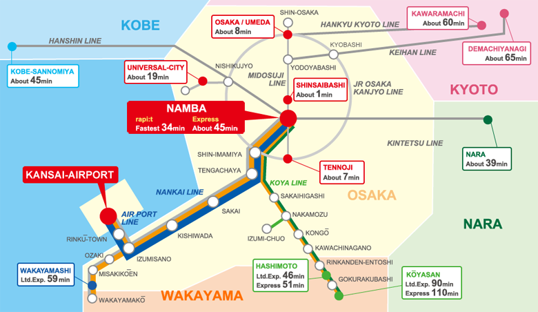 Aeropuerto Kansai - Osaka (KIX): información, transporte - Forum Japan and Korea